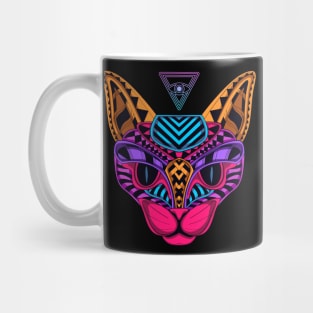 Geometric Cat Mug